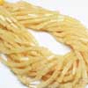 Natural Yellow Jade Smooth Rectangular Beads Strand Length 14 Inches and Size 8-9mm approx. This listing is for 5 strands.